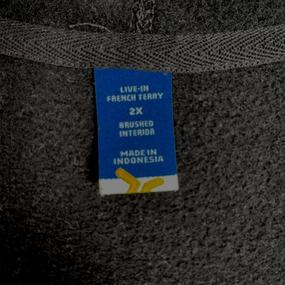 Old Navy BLACK JACK 2X Oversized Live-In French-Terry Tunic Hoodie - Picture 10 of 12